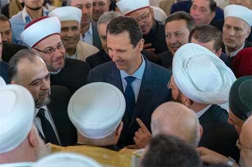 Presidente sirio participa en rezo por inicio de “Eid al Adha”, en Damasco